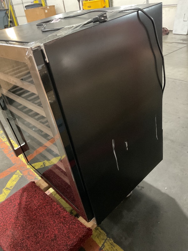 Photo 1 of *****DAMAGE ON RIGHT SIDE SEE PHOTOS*****Ca'Lefort 24 Inch Wine Fridge, 54 Bottle Wine Cooler Refrigerator, 40-65°F Wine Refrigerator Glass Door, 3 LED Wine Fridge, Built-in or Freestanding Wine Fridge for Home/Bar/Kitchen (5.65 cu.ft)