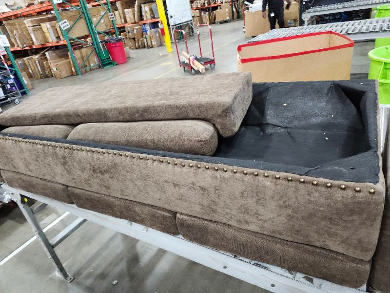 Photo 1 of *************INCOMPLETE ITEM, THIS POST ONLY INCLUDES THE CONTENTS OF Box #2 OUT OF 3 TOTAL FOR THIS COUCH************
Trygoal L-Shaped Sectional Sofa with Movable Chaise & Storage Ottoman, Lounge 3-Piece Modular Convertible Couches for Living Room, Apart