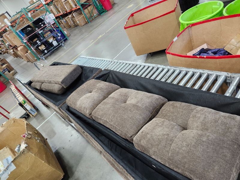 Photo 1 of *************INCOMPLETE ITEM, THIS POST ONLY INCLUDES THE CONTENTS OF Box #2 OUT OF 3 TOTAL FOR THIS COUCH************
Trygoal L-Shaped Sectional Sofa with Movable Chaise & Storage Ottoman, Lounge 3-Piece Modular Convertible Couches for Living Room, Apart