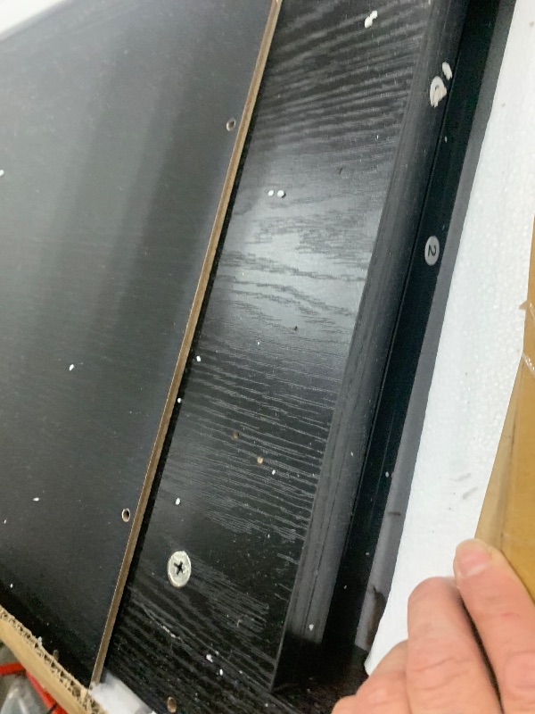 Photo 1 of ***SOME BROKEN PIECES***IDEALHOUSE Dresser for Bedroom with 5 Drawers, 45'' Tall Chest of Large Drawers with Large Clothes Storage Cabinet, Wood Bedroom Dresser, TV Stand for Nursery, Living Room, Enterway, Black