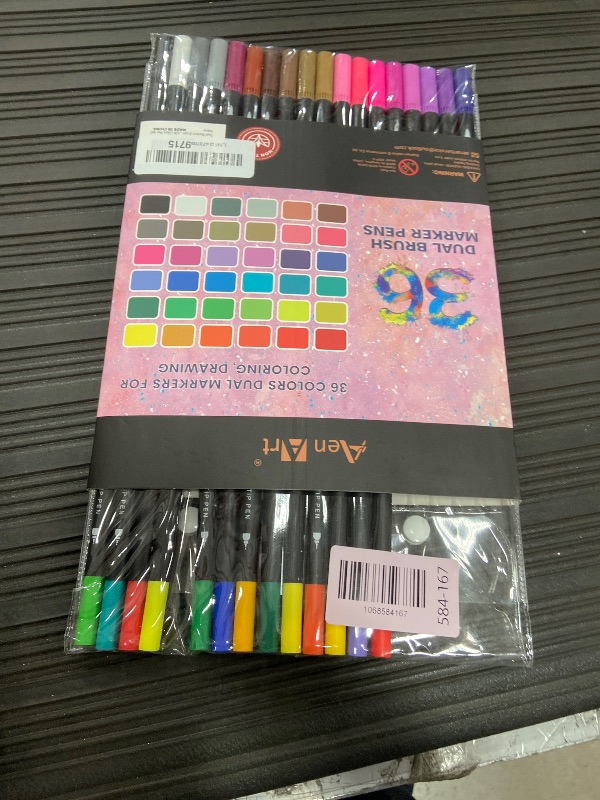 Photo 1 of **MISSING A COUPLE OF MARKERS**Dual Markers Brush Pens Stocking Stuffers, 36 Art Markers Christmas Gifts for Teens, Double Tip Colored Pen for Adult Coloring Books Art Suppliers