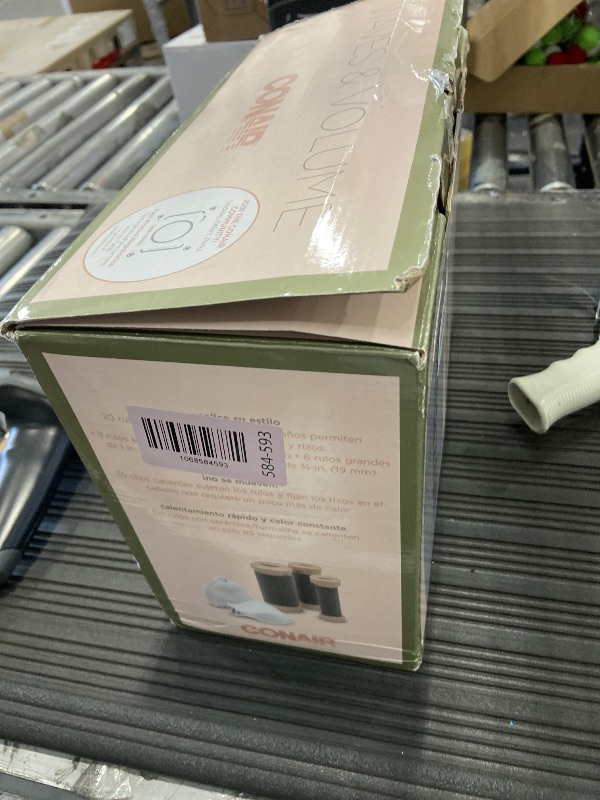 Photo 1 of **DAMAGE TO THE PLASTIC**INFINITIPRO BY CONAIR Ceramic Flocked - Hot Rollers for Long, Medium, and All Hair - Hair Curler - Hair Roller Clips Included - 1 1/4-inch, 1-inch, and 3/4-inch Rollers