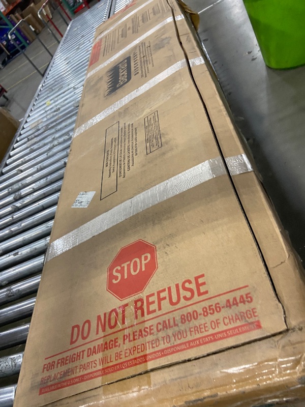 Photo 1 of ***BOX 1 OF 2, MISSING BOX 2*** Backyard Discovery Bay Pointe Cedar Wood Swing Set with Wave Slide, Play Deck, Rock Wall Ladder, Belt Swings, Chalkboard, Canopy Roof, Outdoor Playset