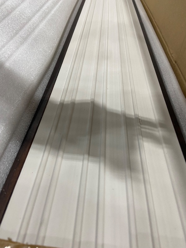 Photo 1 of (minor chipped) Art3d Slat Wall Panel for Modern Decor, WPC Acoustic Diffuser Panel, 8-Pack 96 x 6in. Black Walnut