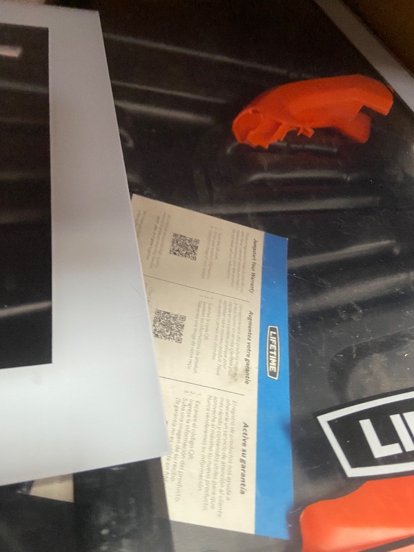 Photo 1 of (sold for parts)Lifetime 54-Inch Shatterproof Portable Basketball Hoop with Power Lift Adjustment & slam-It Pro Rim - Model 90600-Outdoor Play