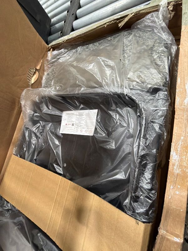 Photo 1 of ***PARTIAL SET - PRICE ADJUSTED***
DUMOS 6 Pack Folding Chairs with Padded Cushion and Back - Fabric Stackable Portable Dining Chiars Set, for Home and Office, Conference, Wedding, Party, Patio, Garden, for Indoor Outdoor, Black Grey