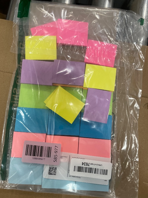 Photo 1 of (24 Pads) Sticky Notes 1.5x2 in, 8 Colors Post Self Sticky Notes Pad Its, Bright Post Stickies Colorful Sticky Notes for Office, Home, School, Meeting, 75 Sheets/pad