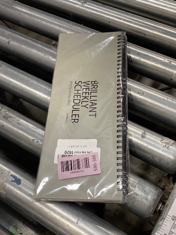 Photo 1 of PAPERIAN Brilliant Weekly Scheduler - Wirebound Undated Weekly Planner Pad Scheduler (Gray)