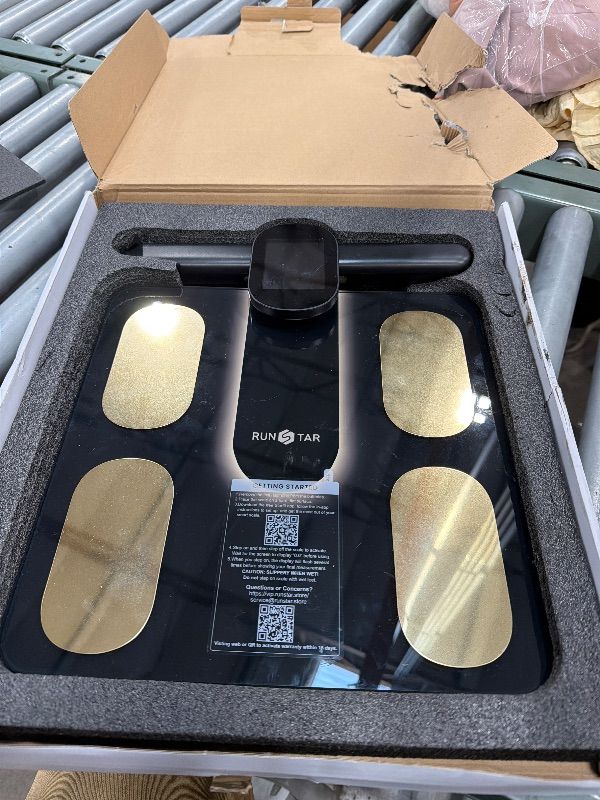 Photo 1 of ***SEE NOTES***
RunStar Smart Scale FSA&HSA Eligible, 8 Electrodes Digital Bathroom Scale for Body Weight and Fat, BMI, Muscle Mass 28 Body Composition Measurement, with Full-Color TFT LCD on Retractable Handle