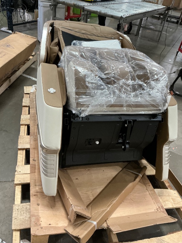 Photo 1 of *** TRUCK PICKUP ONLY *** Real Relax 2025 Massage Chair Full Body, 3D SL Track Shiatsu Massage Recliner, 21 Auto and Thai Stretch Modes, APP and LCD Control, Body Scan, Fit Home and Office, PS3300 Khaki and White