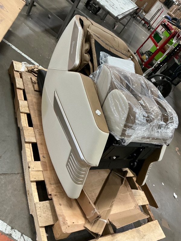 Photo 1 of *** TRUCK PICKUP ONLY *** Real Relax 2025 Massage Chair Full Body, 3D SL Track Shiatsu Massage Recliner, 21 Auto and Thai Stretch Modes, APP and LCD Control, Body Scan, Fit Home and Office, PS3300 Khaki and White