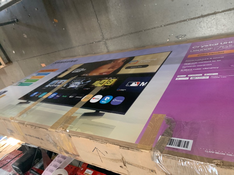 Photo 1 of *** PARTS ONLY *** Samsung 75-Inch Class Crystal UHD U8000F 4K Smart TV (2025 Model) Endless Free Content, Crystal Processor 4K, MetalStream Design, Knox Security, Alexa Built-in