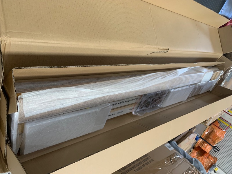 Photo 1 of ***MISSING HARDWARE****Mellow Naturalista Classic - 12 Inch Solid Wood Platform Bed with Wooden Slats, No Box Spring Needed, Easy Assembly, Queen, Pine