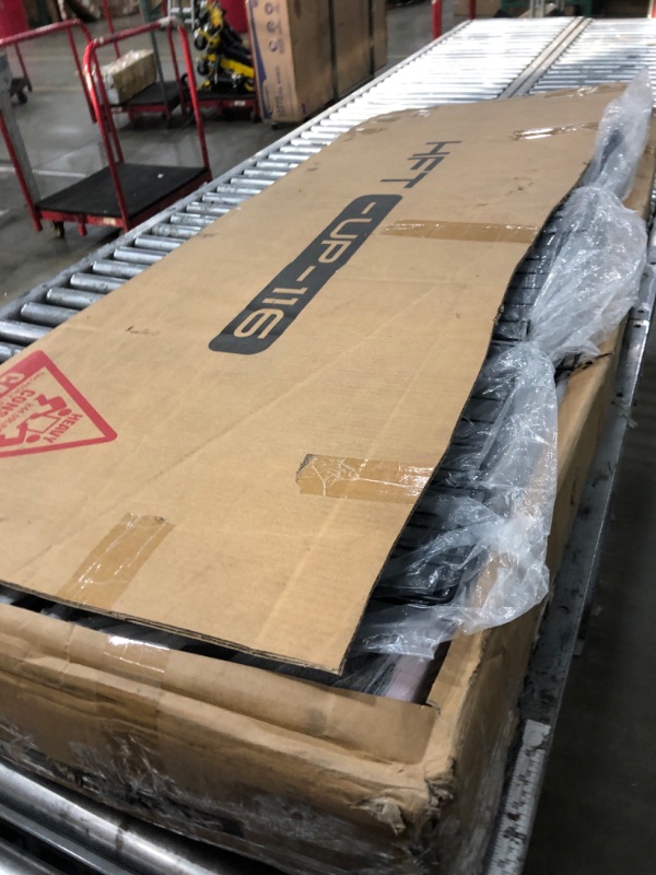 Photo 1 of ****************Missing parts**************
HIFIT Upholstered Full Size LED Bed Frame with Charging Station & 4 Storage Drawers, Velvet Crystal Button-Tufted Wingback Headboard, Princess Platform Bed Frames for Girls, No Box Spring Needed, Pink