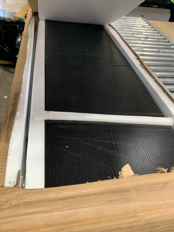 Photo 1 of **FOR PARTS ONLY**
OneBlis 80" TV Stand for Living Room, Large Entertainment Center & Media Console, Fits TVs up to 90", Storage Cabinet with Shelves, 36" Electric Fireplace (All Black)