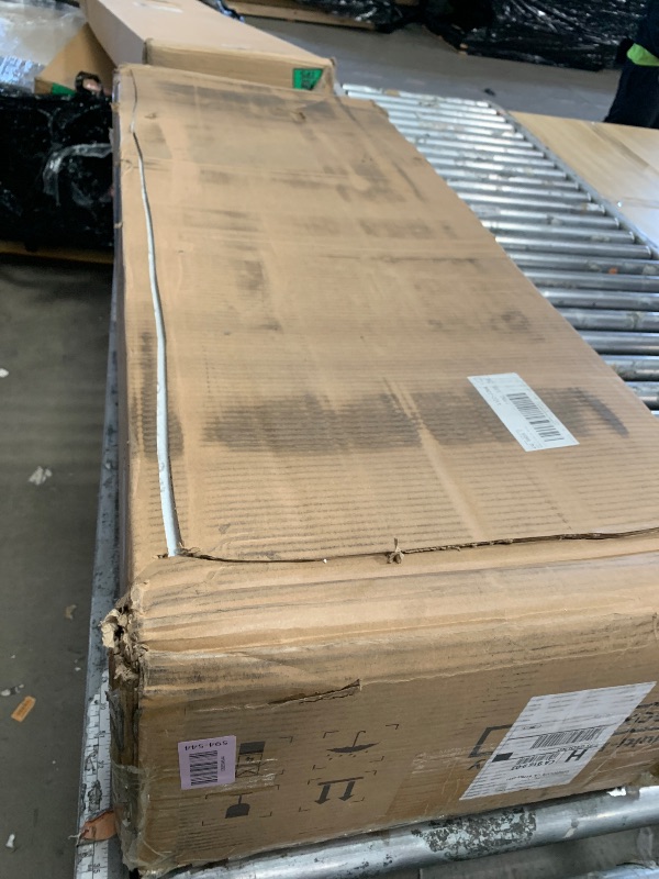 Photo 1 of **FOR PARTS ONLY**
OneBlis 80" TV Stand for Living Room, Large Entertainment Center & Media Console, Fits TVs up to 90", Storage Cabinet with Shelves, 36" Electric Fireplace (All Black)