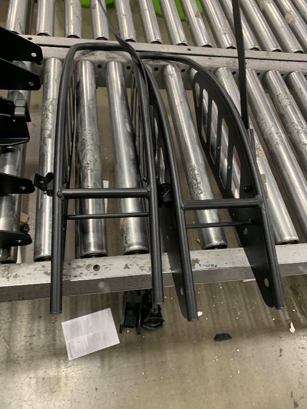 Photo 1 of *********************Missing parts, only enough for a single bike*************
Young Bike Rack Hitch for Car - 2 Ebike Rake Heavy Duty Platform Carrier 200lb Capacity, Smart Tilting & One Hand Folding Bicycle Racks for SUV, Minivan, RV, Fits 5-Inch Fat Ti