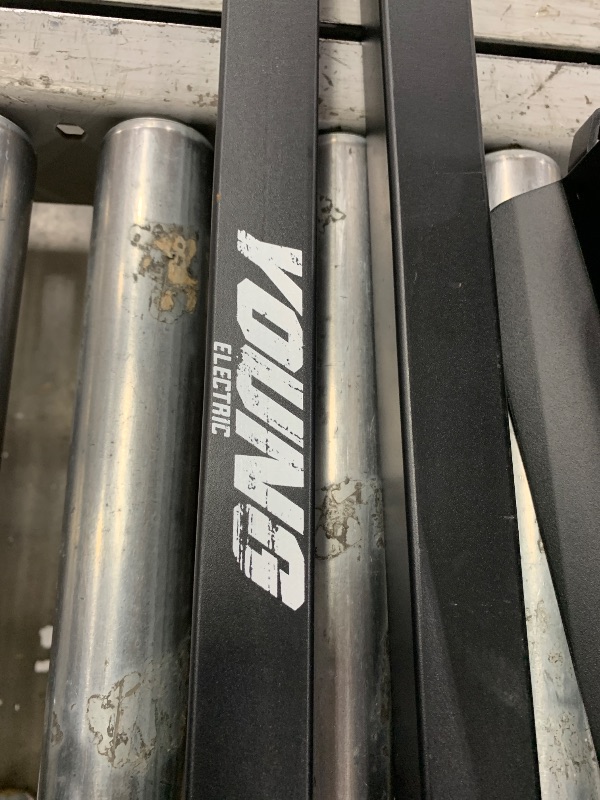 Photo 1 of *********************Missing parts, only enough for a single bike*************
Young Bike Rack Hitch for Car - 2 Ebike Rake Heavy Duty Platform Carrier 200lb Capacity, Smart Tilting & One Hand Folding Bicycle Racks for SUV, Minivan, RV, Fits 5-Inch Fat Ti