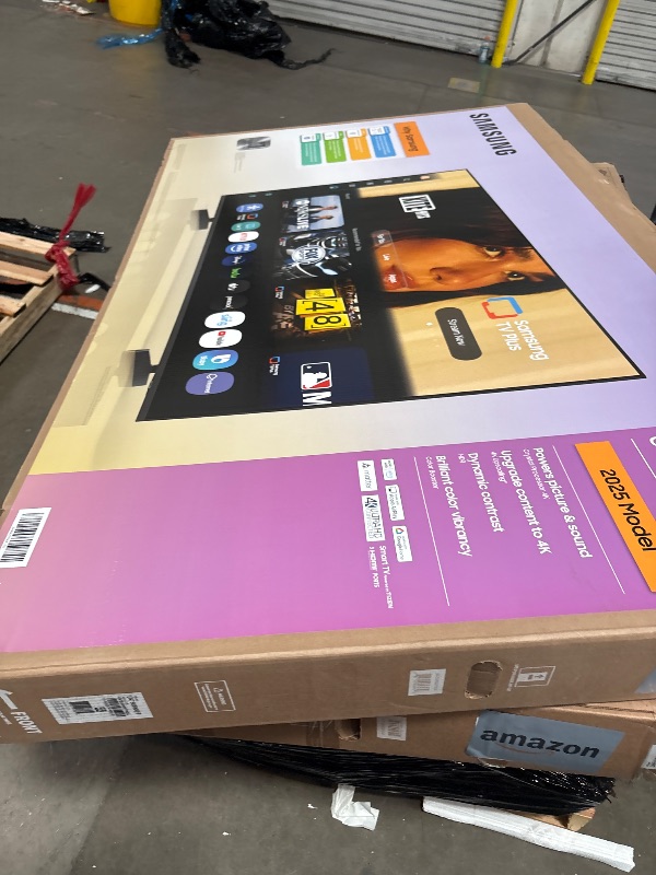 Photo 1 of Samsung 75-Inch Class Crystal UHD U8000F 4K Smart TV (2025 Model) Endless Free Content, Crystal Processor 4K, MetalStream Design, Knox Security, Alexa Built-in