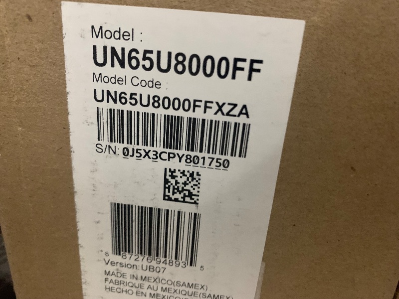 Photo 1 of **BROKEN DAMAGED** Samsung 65-Inch Class Crystal UHD U8000F 4K Smart TV (2025 Model) Endless Free Content, Crystal Processor 4K, MetalStream Design, Knox Security, Alexa Built-in