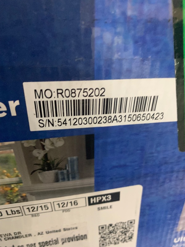 Photo 1 of *** For parts only not functional *** Midea 12,000 BTU U Shaped Smart Inverter Window Air Conditioner - Cools 550 Sq Ft, Ultra Quiet with Open Window Flexibility - Alexa/Google Assistant Compatible - 35% Energy Savings, Remote (Updated)