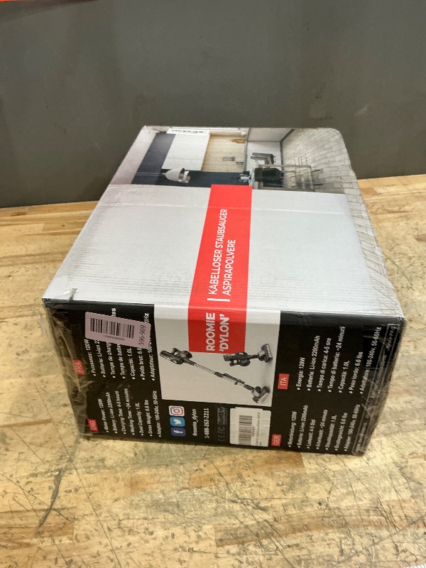 Photo 1 of *************MISSING THE CHARGER***********
Roomie Tec Cordless Stick Vacuum Cleaner, Lightweight 2-in-1 Handheld with Powerful Suction, Rechargeable Battery, Bagless HEPA Filter & Self-Standing Design – Ideal for Floors, Cars & Home Cleaning