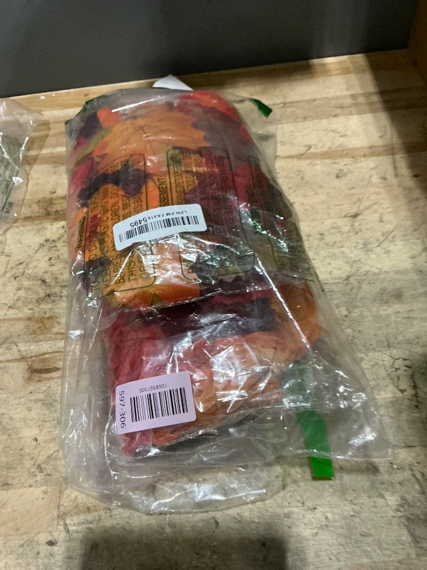 Photo 1 of [2 Packs] 69 Inch Maple Leaves Garland,Fall Garland for Mantle, Halloween Decorations for Home, Indoor/Outdoor Decor for Halloween Thanksgiving Decor