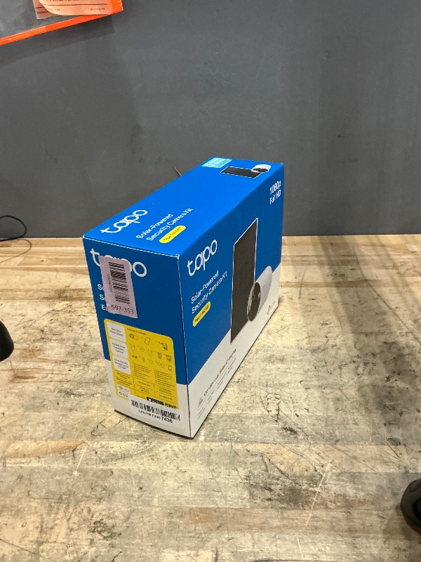 Photo 1 of **PARTS ONLY, NON FUNCTIONAL** Tapo TP-Link ???? SolarCam C402 Kit, Outdoor Battery Camera w/Solar Panel Base, Wireless, 1080P, Free Person Detection, SD/Cloud Storage, Color Night Vision, No Hub Needed, Works w/Alexa