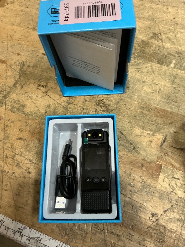 Photo 1 of 1.3in Screen Body Camera, Sport Worn Camcorder, 1200mAh Portable Cam, 1080P Mini Wearable Camera with Fill Light, 180° Rotatable Lens for Outdoor Police Law Enforcement up to128GB (Card Not Included)