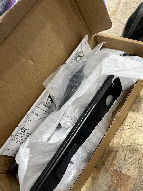 Photo 1 of 10" Arch Keyed MPL Hinged Patio Door Active Handleset Trim Compatible with Ashland, Marvin, Milgard & Jeld-Wen French Doors, 3-5/8" Handle PZ, 7-1/4" H.C., Non-Handed, Matte Black