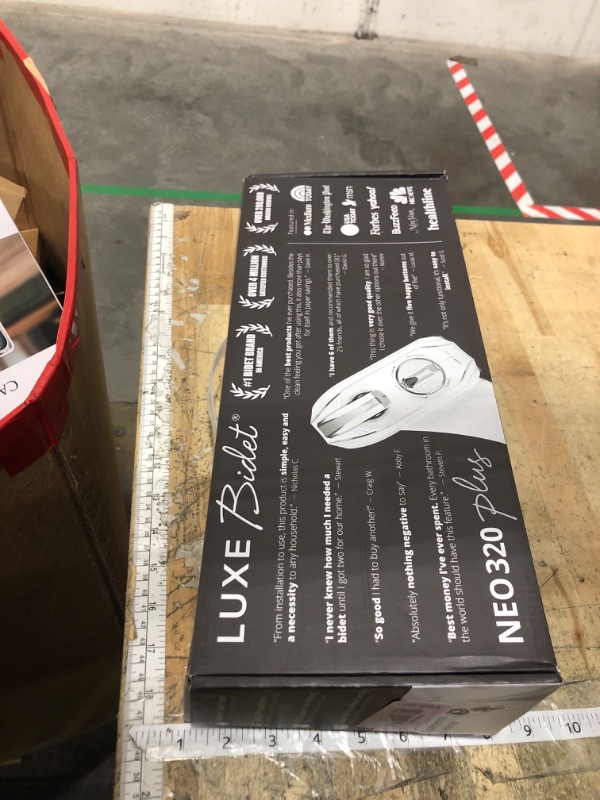 Photo 1 of **FACTORY SEALED** LUXE Bidet NEO 320 Plus - Warm Water, Dual Nozzle, Non-Electric Bidet Attachment for Toilet Seat, Patented Slide-In Install, 360° Self-Clean, EZ-Lift to Clean, Feminine & Rear Wash (Chrome)
