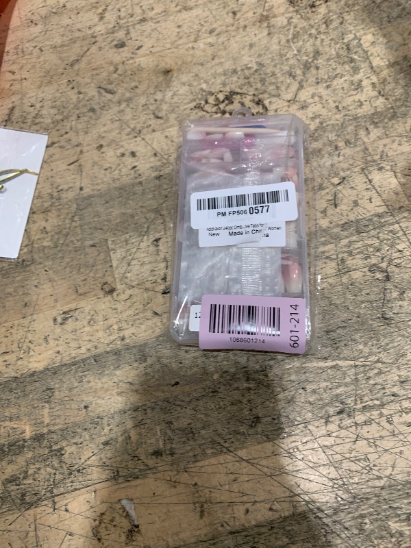 Photo 1 of AddFavor 240pc Ombre Coffin Press on Nails Short Fake Nails - Glue on Nails Coffin Acrylic Nails Press ons Nail Tips Short Stick on Nails with Nail Glue and Adhesive Tabs for Women