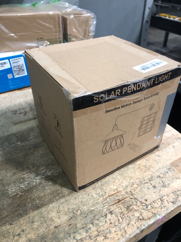 Photo 1 of ************MISSING REMOTE***********
AEQ Solar Shed Light Outdoor Work Day/Night, Gazebo Lights Solar Hanging Lights for Porch Barn Chicken Coop Indoor with Remote, Double Motion Sensor, 16.5ft Cord, Dimmable Warm/Cool White