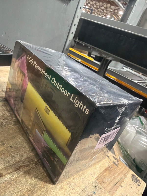 Photo 1 of **BRAND NEW, FACTORY SEALED** Fussion Permanent Outdoor Lights for House, 150ft RGB Halloween House Lights Outdoor with APP Remote Control, IP67 Waterproof Smart Eternity Eaves Lighting for Christmas, Holiday, Party, Daily