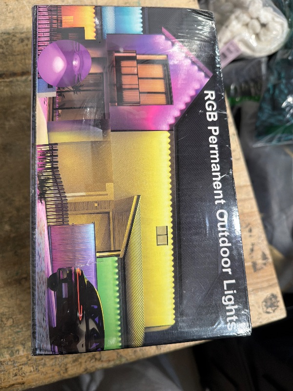 Photo 1 of **BRAND NEW, FACTORY SEALED** Fussion Permanent Outdoor Lights for House, 150ft RGB Halloween House Lights Outdoor with APP Remote Control, IP67 Waterproof Smart Eternity Eaves Lighting for Christmas, Holiday, Party, Daily