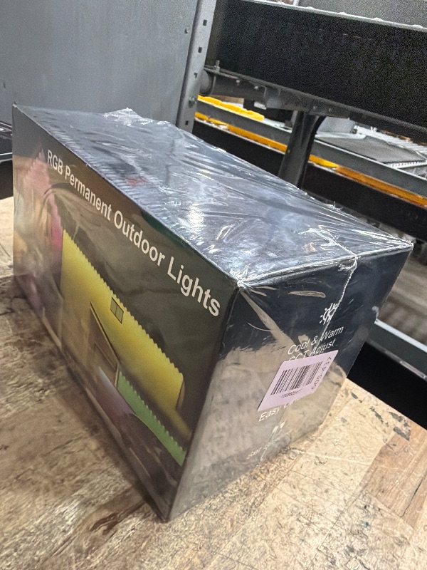 Photo 1 of **BRAND NEW, FACTORY SEALED** Fussion Permanent Outdoor Lights for House, 150ft RGB Halloween House Lights Outdoor with APP Remote Control, IP67 Waterproof Smart Eternity Eaves Lighting for Christmas, Holiday, Party, Daily