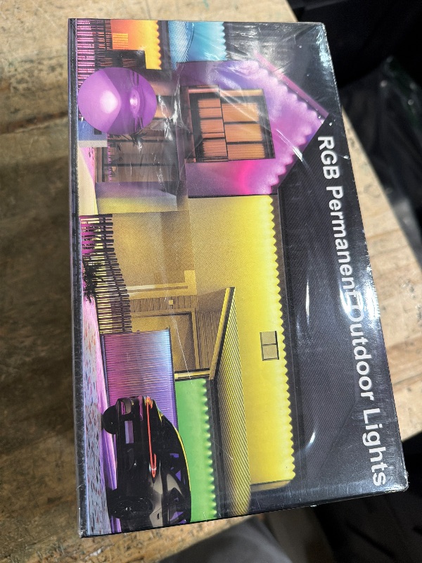 Photo 1 of **BRAND NEW, FACTORY SEALED** Fussion Permanent Outdoor Lights for House, 150ft RGB Halloween House Lights Outdoor with APP Remote Control, IP67 Waterproof Smart Eternity Eaves Lighting for Christmas, Holiday, Party, Daily