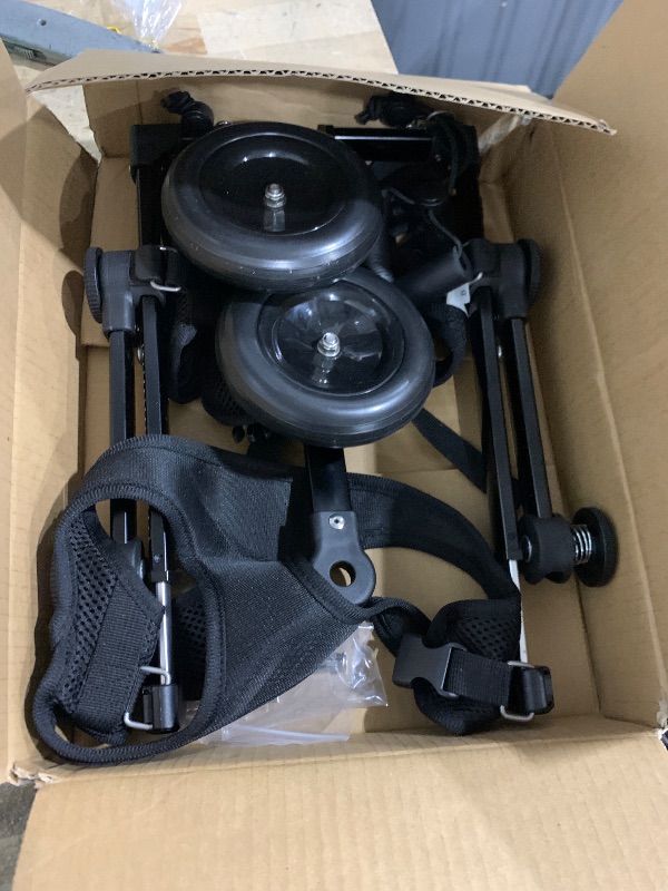 Photo 1 of LetPetRun Adjustable Dog Wheelchair for Back Legs Mobility Support Lightweight Pet Wheelchair for Disabled Hind Legs Walking Stable Dog Cart for Pets