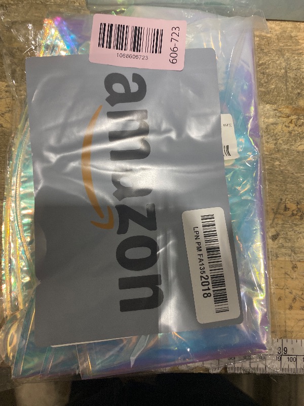 Photo 1 of 12Pcs Iridescent Round Foil Balloons, 22" 15" 10" 4D Clear Ball Balloon, Holographic Balloons for Birthday Wedding Folding Rainbow Under The Sea Mermaid Party decoration