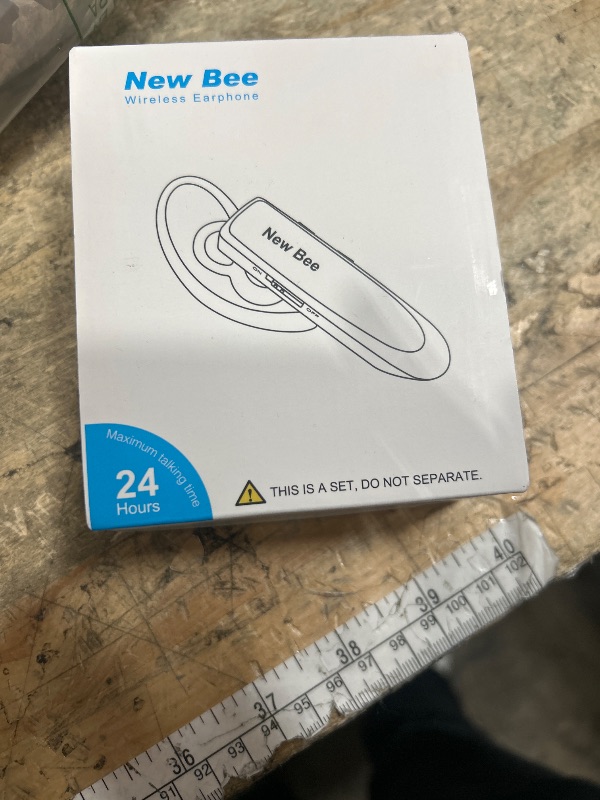 Photo 1 of [2 Pack] Bluetooth Earpiece Wireless Handsfree Headset V5.0 24 Hrs Driving with Mic 60 Days Standby Bluetooth Headset for iPhone Android Samsung Driver