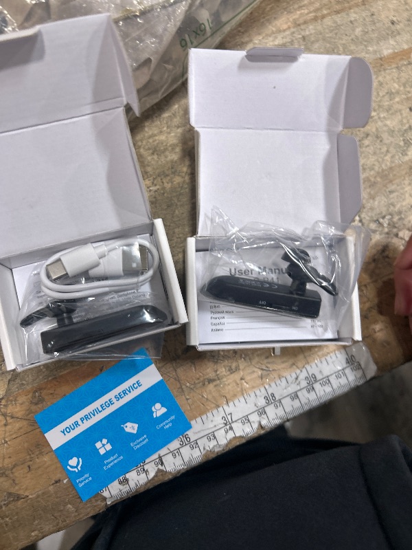 Photo 1 of [2 Pack] Bluetooth Earpiece Wireless Handsfree Headset V5.0 24 Hrs Driving with Mic 60 Days Standby Bluetooth Headset for iPhone Android Samsung Driver