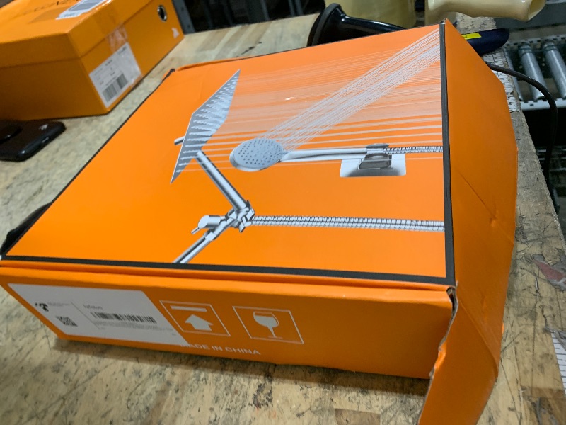 Photo 1 of 10 inch Rainfall Shower Head Combo Stainless Steel, THE FIRST WATERFALL mode, 10 Inch Rain Shower Head with Handheld 6 Spray Modes High Pressure, Overhead Shower Adjustable Extension Arm,Chrome