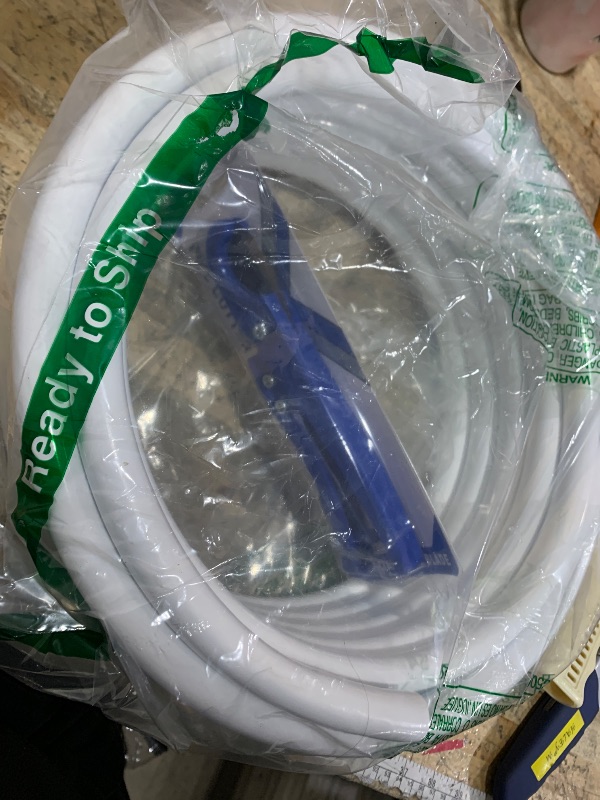 Photo 1 of 32ft Long 20mm Diameter White Flexible Pipe PVC Tubing Bendable Pipe Stem for Artificial Flowers Stem, Balloon Arches, Floral Wedding Decor, Cosplay Props (White (32ft+1PCS Tubing Scissor))