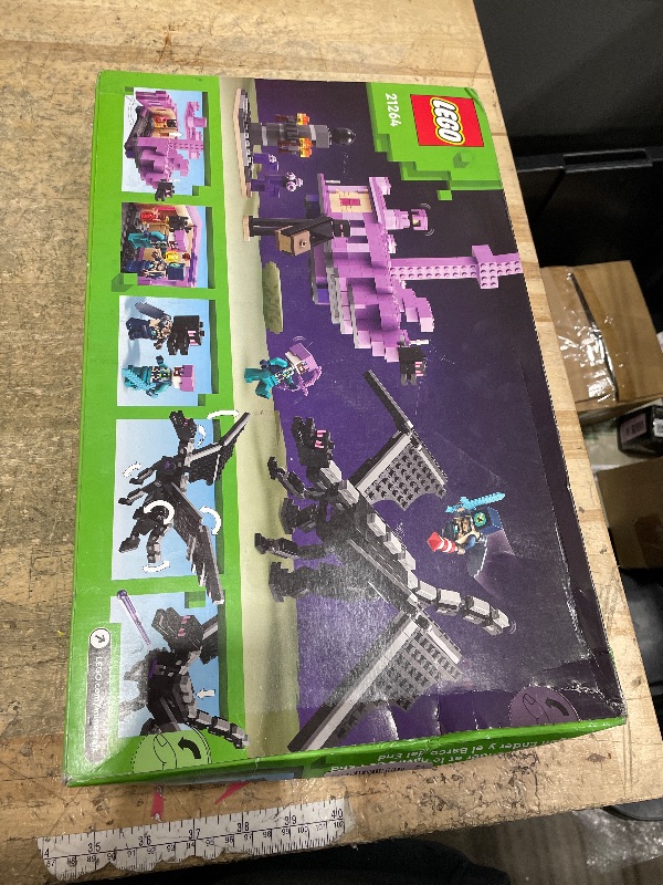 Photo 1 of *** FACTORY SEALED ***LEGO Minecraft The Ender Dragon and End Ship Building Set, Video Game Toy with 2 Minecraft Minifigures, Dragon Toy Action Playset for Kids, Birthday Gift for Boys and Girls Ages 8 and Up, 21264