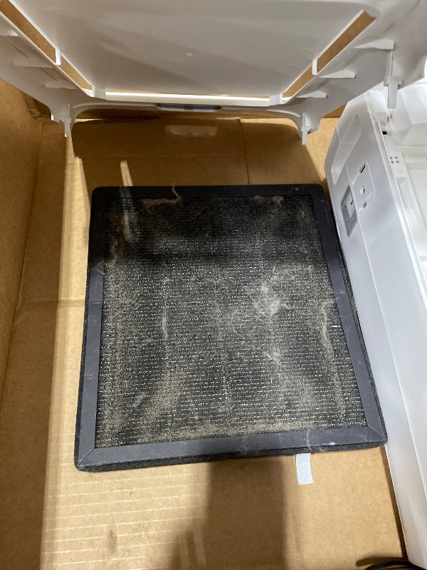 Photo 1 of *** HAS PET HAIR *** Pet Air Purifier for Home Large Room 2500 sq ft, H13 HEPA Washable Double-Sided Filter, Air Cleaner for Pet Hair Dander Odor Allergies Pollutant Smoke Dust, PM2.5 Air Quality Monitor, Auto Mode, Grey