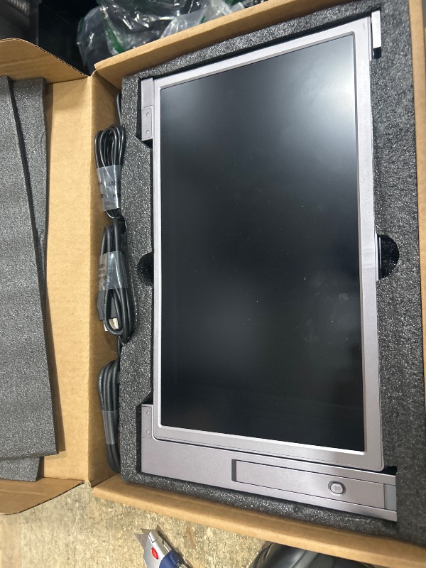 Photo 1 of ** SEE NOTES ** Lalovin Laptop Screen Extender, 1080P FHD IPS Triple Portable Monitor for Laptop, Plug & Play Monitor Extender with USB-C/HDMI Port for Mac/Windows/Chrome/Android (Grey, 14 Inches)