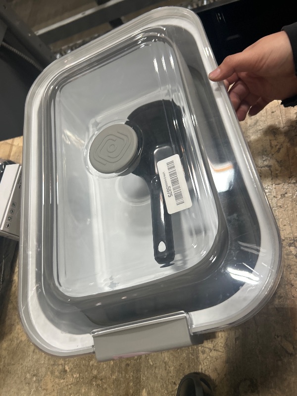 Photo 1 of ****ONER HANDLE BROKEN *** Dog Food Storage Container, 15-23 Lbs Collapsible Dog Food Container with Transparent Airtight Lid, Wheels and Scoop, Travel Pet Food Storage Container for Cat, Dog and Bird, Keep Dry Food Fresh