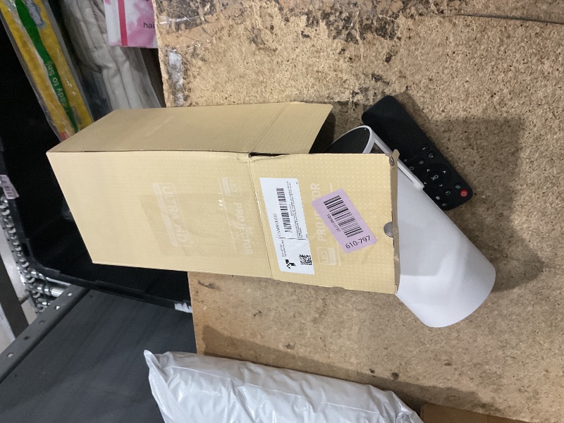 Photo 1 of ***MISSING POWER CORD*** Projector with WiFi and Bluetooth, Mini Projector, 4K 1080P Support Portable Wireless Movie Projectors 220° Rotatable 130'' Screen Auto Keystone Compatible with HDMI/iPhone/TV Stick for Bedroom Indoor