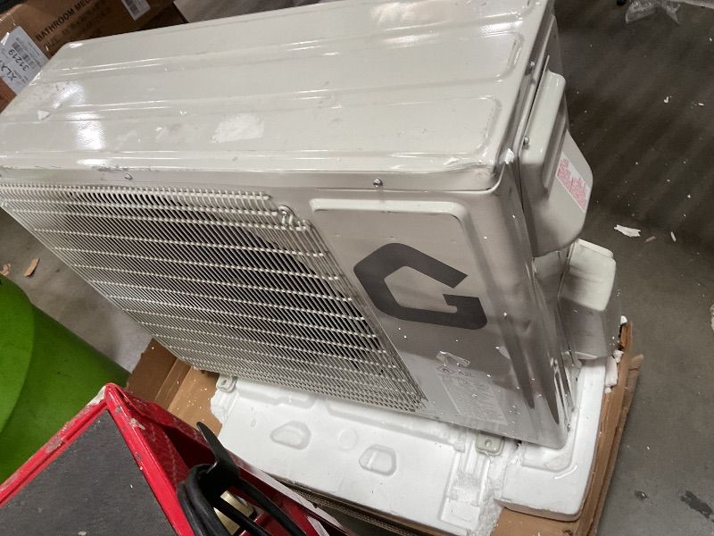 Photo 1 of **INCOMPLETE ***Damage coils and Dent*****

9000 BTU Mini Split AC w/Remote Control19 SEER2 Cools Up to 450 Sq. Ft,230 V Ductless Inverter Mini Split System w/0.75 Ton Heat Pump Pre-Charged & Installation Kit, Ultra-Quiet