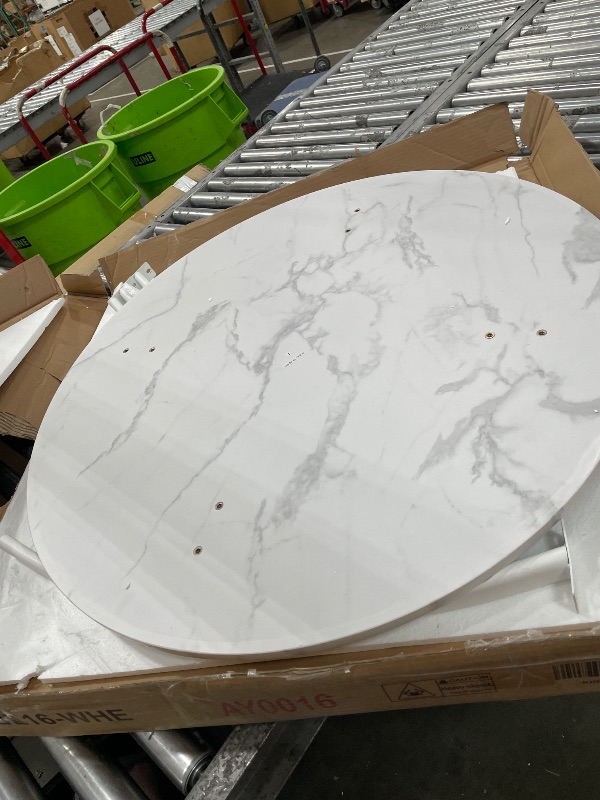 Photo 1 of ***JUST THE TABLE, IT HAS NO SCREWS***
VECELO Dining Table Set for 4, , Breakfast Nook, Small Space, Off White